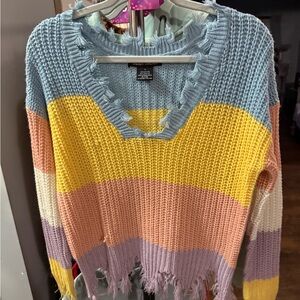 Colorful Striped Sweater